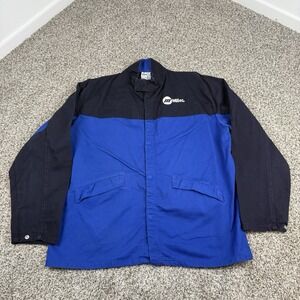 Miller FR Welding Jacket Mens XL Blue INDURA Westex Snap Workwear